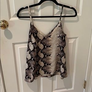 Snake print tank top
